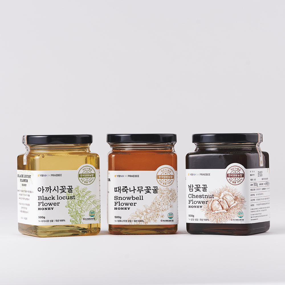 NEW PRAEBEE 1+ Grade - Black Locust Flower Honey 500g