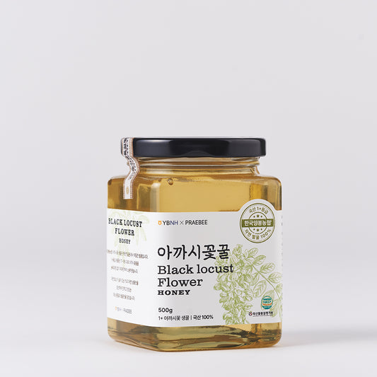 NEW PRAEBEE 1+ Grade - Black Locust Flower Honey 500g