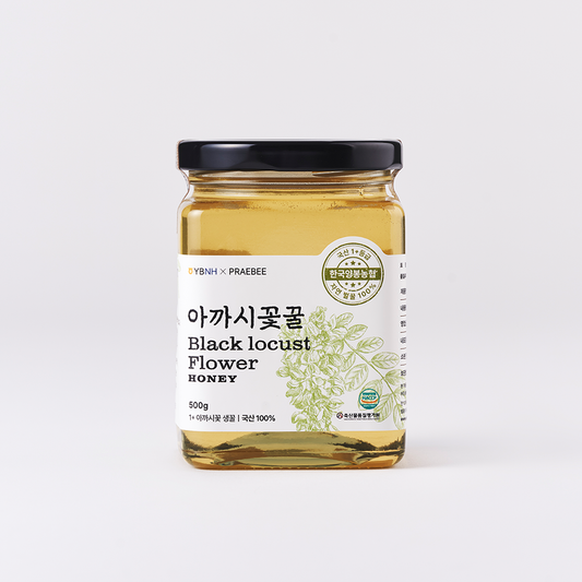 NEW PRAEBEE 1+ Grade - Black Locust Flower Honey 500g
